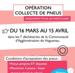 Opération collecte de pneus