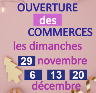 Ouvertures des commerces les dimanches avant Noël