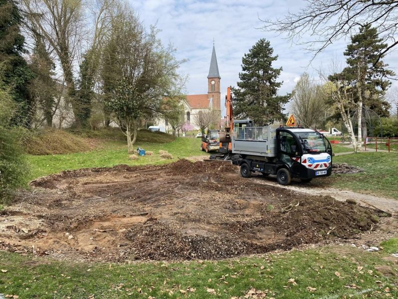 Parc de la Villa travaux